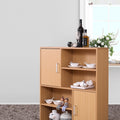 Modern Storage Cabinet with Doors for Living Room and Bedroom Organization