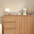 Stylish Wooden Storage Cabinet with Adjustable Shelves for Home Use