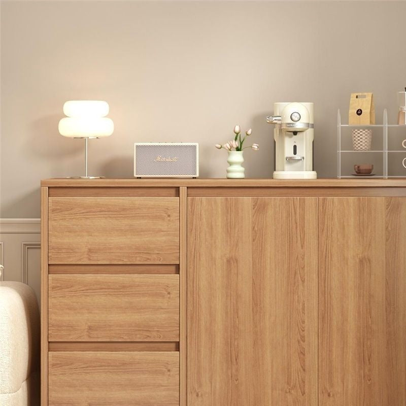 Multifunctional Storage Cabinet with Drawers and Adjustable Shelves